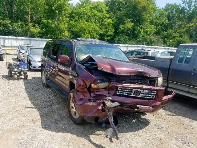 2HJYK16528H508995 - 2008 HONDA RIDGELINE MAROON photo 1