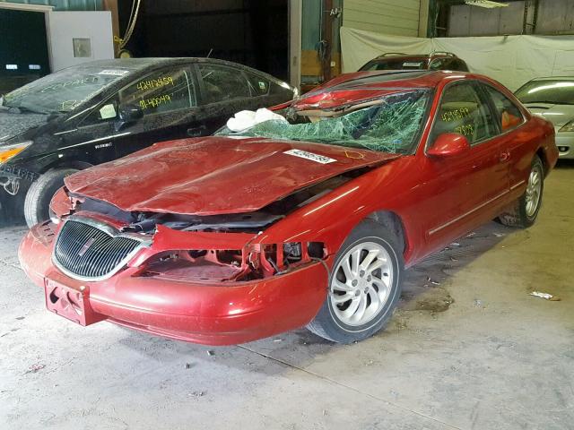 1LNFM91V2WY661662 - 1998 LINCOLN MARK VIII MAROON photo 2