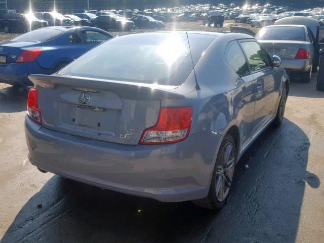 JTKJF5C74C3037458 - 2012 TOYOTA SCION TC ნაცრისფერი ფოტო 4