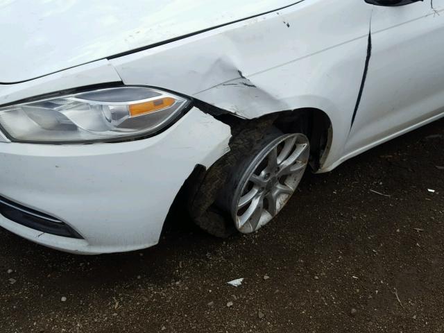 1C3CDFBA1DD143164 - 2013 DODGE DART SXT WHITE photo 9