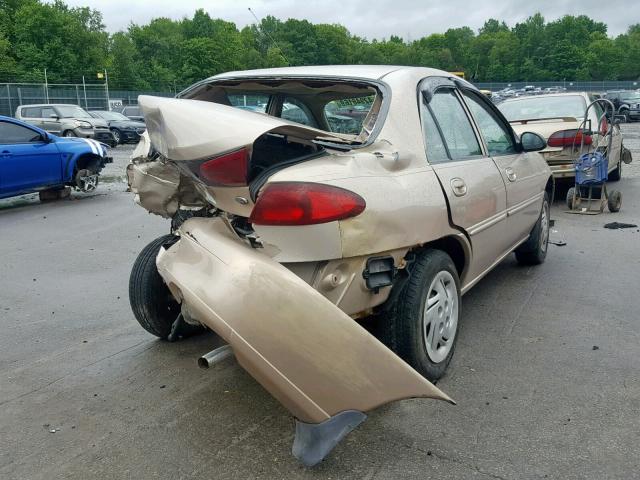 1FAFP13P1WW146228 - 1998 FORD ESCORT SE BEIGE photo 4