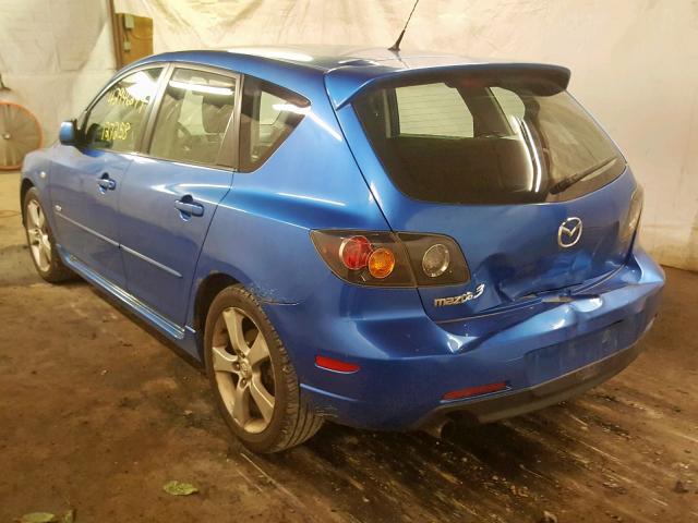 JM1BK343441190023 - 2004 MAZDA 3 HATCHBAC BLUE photo 3