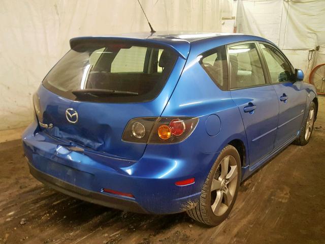 JM1BK343441190023 - 2004 MAZDA 3 HATCHBAC BLUE photo 4