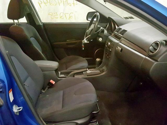 JM1BK343441190023 - 2004 MAZDA 3 HATCHBAC BLUE photo 5