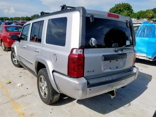 1J4RG4GK6AC157317 - 2010 JEEP COMMANDER SILVER photo 3