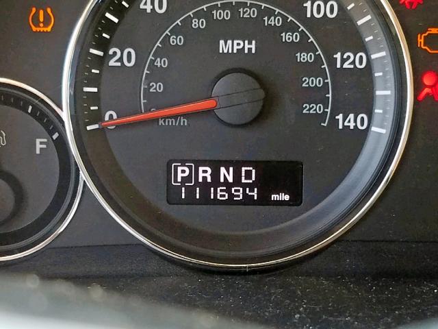 1J4RG4GK6AC157317 - 2010 JEEP COMMANDER SILVER photo 8