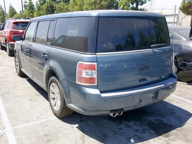 2FMGK5BC6ABA14526 - 2010 FORD FLEX SE BLUE photo 3