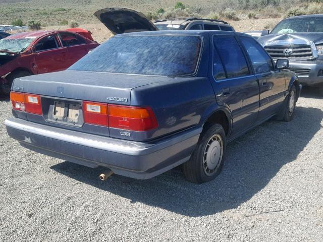 JHMCA5640JC090847 - 1988 HONDA ACCORD LXI BLUE photo 4