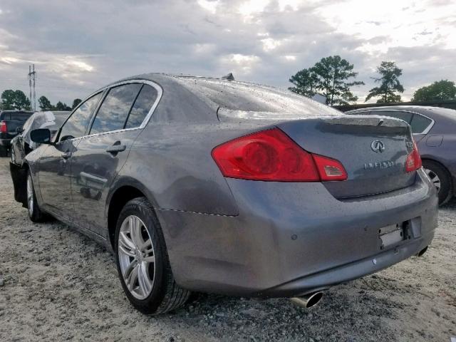 JN1CV6AR7AM456038 - 2010 INFINITI G37 GRAY photo 3