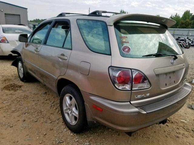 JTJHF10U510174574 - 2001 LEXUS RX 300 BEIGE photo 3