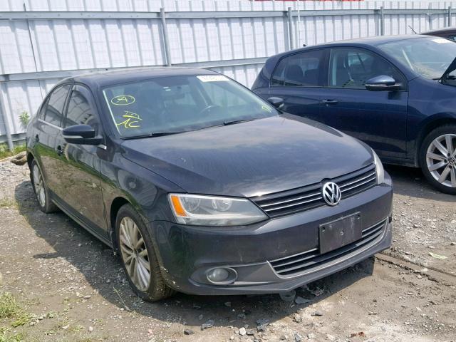 3VWLL7AJ3CM060423 - 2012 VOLKSWAGEN JETTA TDI BLACK photo 1