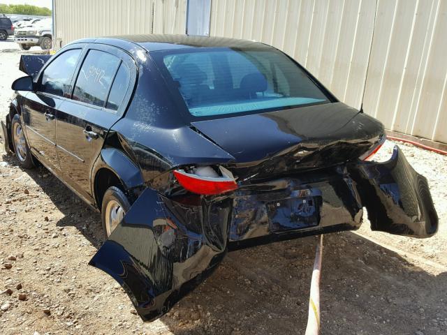 1G1AL55F477380914 - 2007 CHEVROLET COBALT LT BLACK photo 3