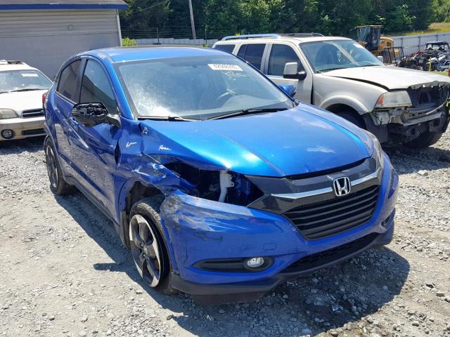 3CZRU5H51JM702569 - 2018 HONDA HR-V EX BLUE photo 1