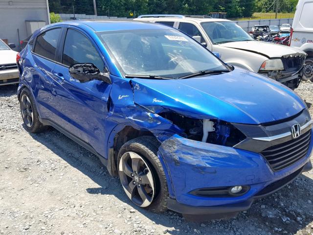 3CZRU5H51JM702569 - 2018 HONDA HR-V EX BLUE photo 9