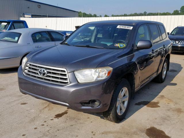 JTEES41A392116448 - 2009 TOYOTA HIGHLANDER GRAY photo 2