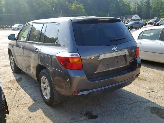 JTEES41A392116448 - 2009 TOYOTA HIGHLANDER GRAY photo 3