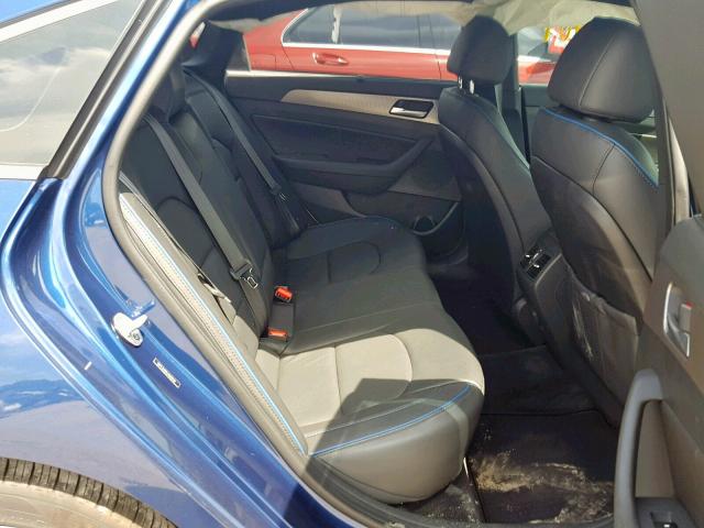 5NPE34AB1JH669144 - 2018 HYUNDAI SONATA SPO BLUE photo 6