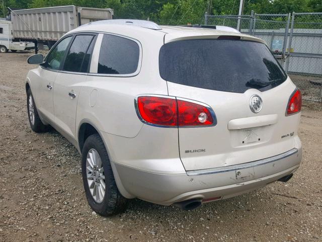 5GAKVCED9CJ352873 - 2012 BUICK ENCLAVE WHITE photo 3