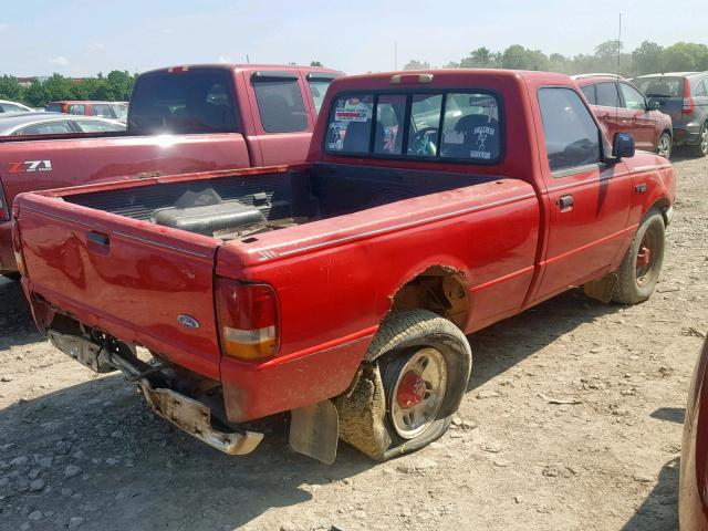 1FTCR10A3SUC14185 - 1995 FORD RANGER RED photo 4