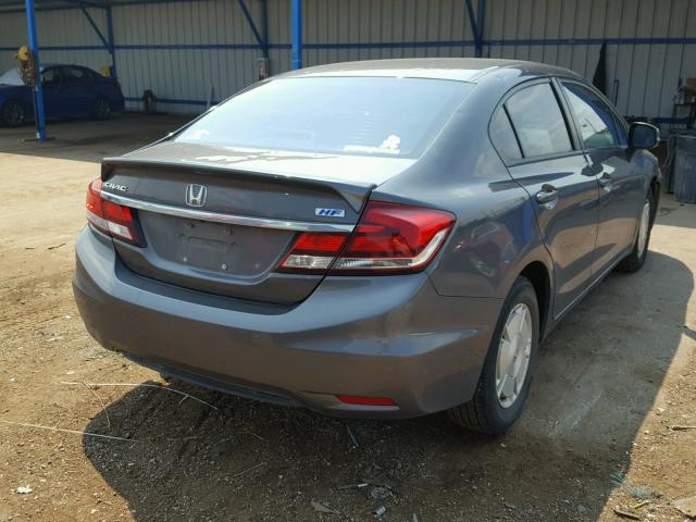 2HGFB2F65DH548977 - 2013 HONDA CIVIC HF GRAY photo 4