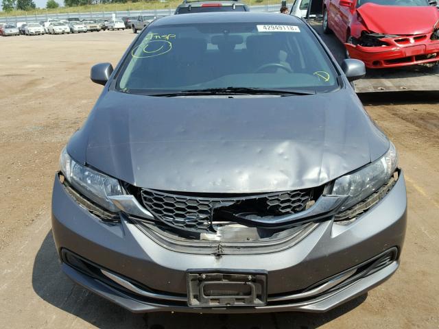 2HGFB2F65DH548977 - 2013 HONDA CIVIC HF GRAY photo 9