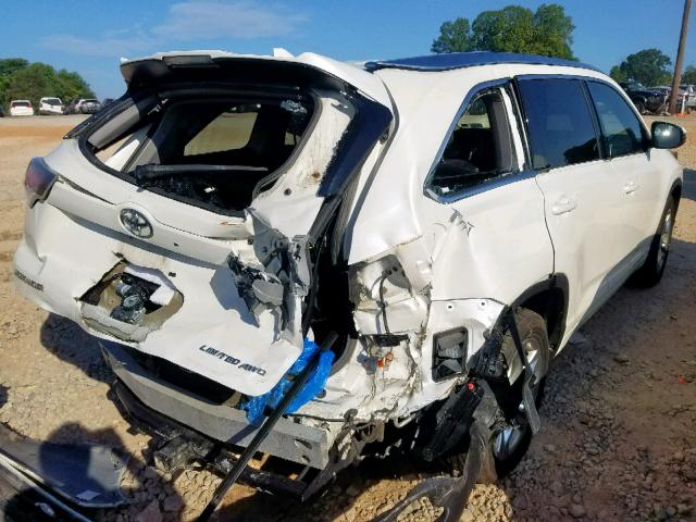 5TDDKRFH1ES060550 - 2014 TOYOTA HIGHLANDER WHITE photo 4