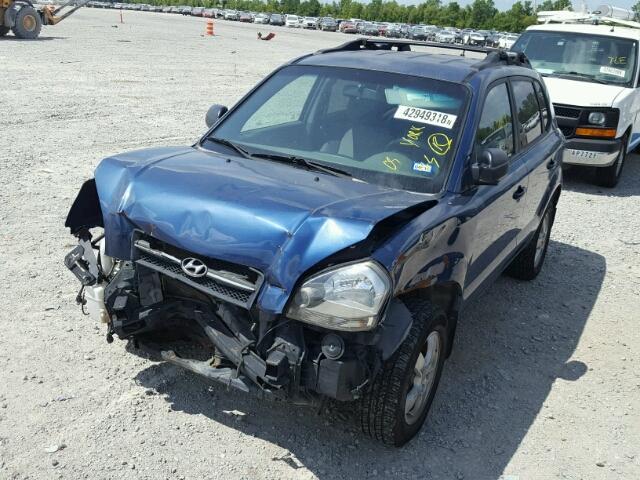 KM8JM12B86U338417 - 2006 HYUNDAI TUCSON GL BLUE photo 2