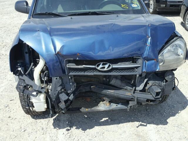 KM8JM12B86U338417 - 2006 HYUNDAI TUCSON GL BLUE photo 9