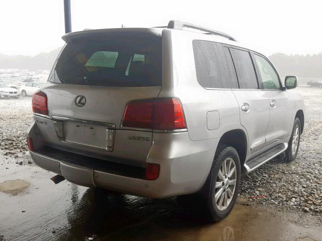 JTJHY00W194019028 - 2009 LEXUS LX 570 SILVER photo 4