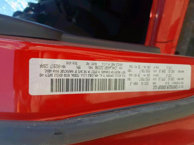 1C4AJWAG8FL522396 - 2015 JEEP WRANGLER S RED photo 10