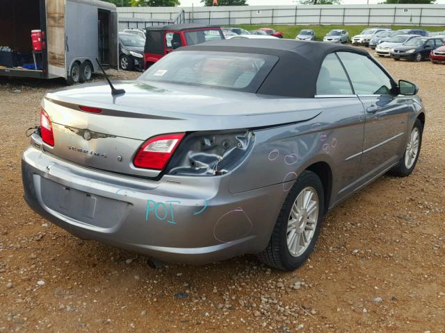 1C3LC55R78N135701 - 2008 CHRYSLER SEBRING TO GRAY photo 4