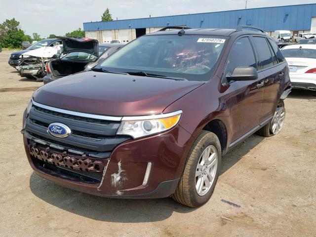 2FMDK3GC4CBA89633 - 2012 FORD EDGE SE BROWN photo 2