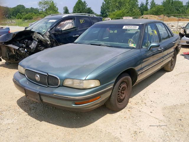 1G4HP52K3VH515945 - 1997 BUICK LESABRE CU GREEN photo 2