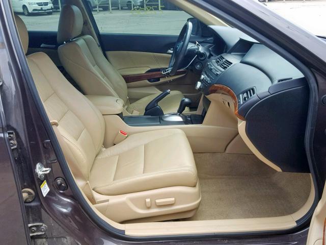 1HGCP3F86CA014847 - 2012 HONDA ACCORD EXL BROWN photo 5