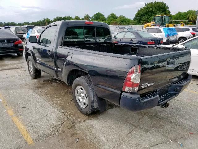 5TENX4CN6AZ704978 - 2010 TOYOTA TACOMA BLACK photo 3