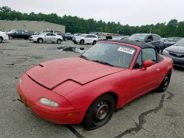 JM1NA351XL0125131 - 1990 MAZDA MX-5 MIATA RED photo 2