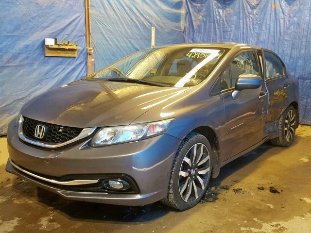19XFB2F9XEE223666 - 2014 HONDA CIVIC EXL 灰色 照片 2