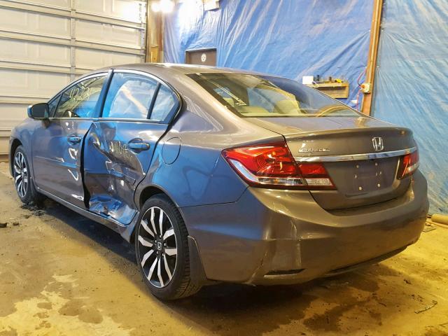 19XFB2F9XEE223666 - 2014 HONDA CIVIC EXL 灰色 照片 3