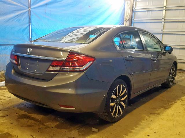 19XFB2F9XEE223666 - 2014 HONDA CIVIC EXL 灰色 照片 4