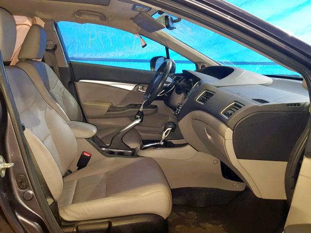 19XFB2F9XEE223666 - 2014 HONDA CIVIC EXL 灰色 照片 5