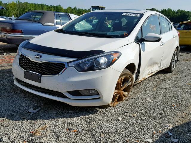 KNAFX4A84G5457065 - 2016 KIA FORTE EX WHITE photo 2