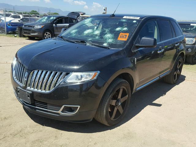 2LMDJ8JK0BBJ16622 - 2011 LINCOLN MKX BLACK photo 2