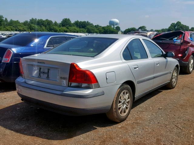 YV1RS61T832257388 - 2003 VOLVO S60 SILVER photo 4