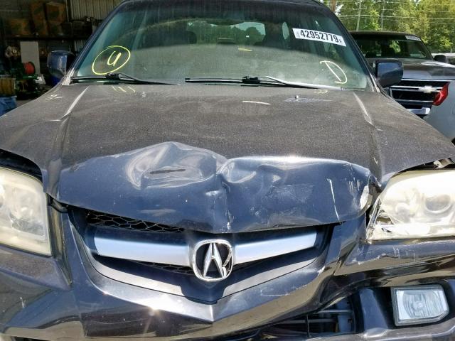 2HNYD18615H550276 - 2005 ACURA MDX TOURIN BLACK photo 7