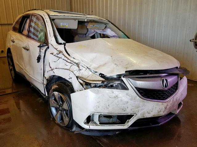 5FRYD4H25EB004461 - 2014 ACURA MDX WHITE photo 1