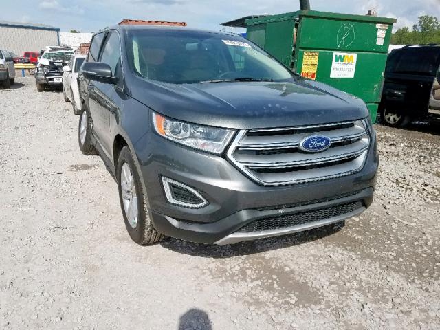 2FMPK3J84JBC45927 - 2018 FORD EDGE SEL GRAY photo 1