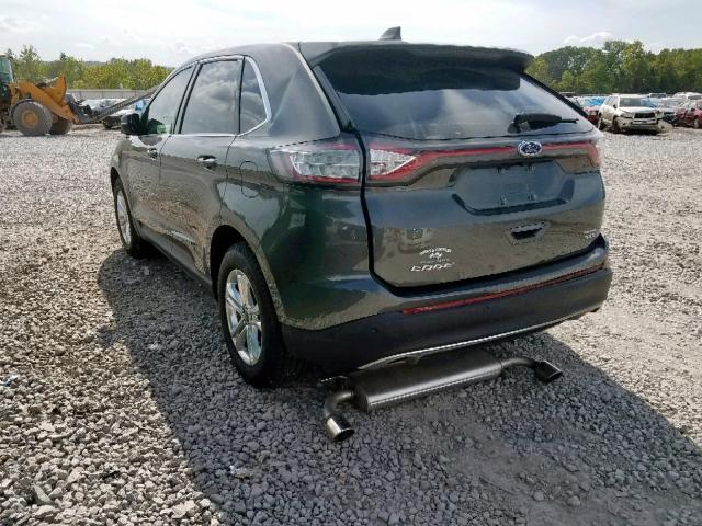 2FMPK3J84JBC45927 - 2018 FORD EDGE SEL GRAY photo 3