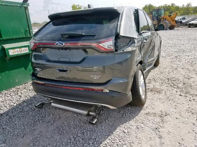 2FMPK3J84JBC45927 - 2018 FORD EDGE SEL GRAY photo 4