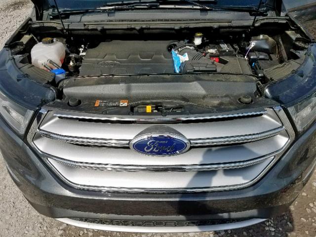 2FMPK3J84JBC45927 - 2018 FORD EDGE SEL GRAY photo 7