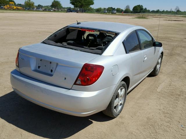 1G8AW15F97Z140585 - 2007 SATURN ION LEVEL SILVER photo 4